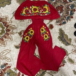 Mexicana embroidered Romper 🌻